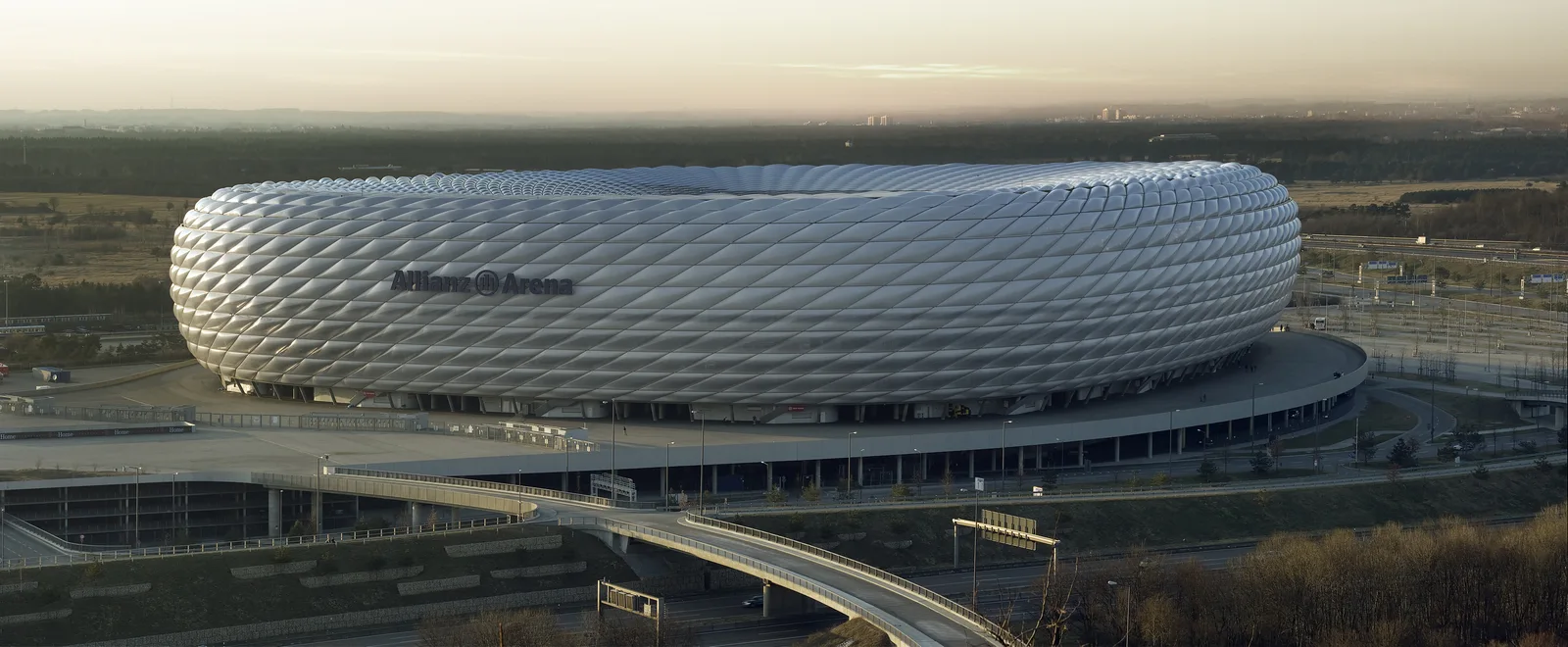 Vue extérieure de l’Allianz Arena à Munich, photographie d’archive.