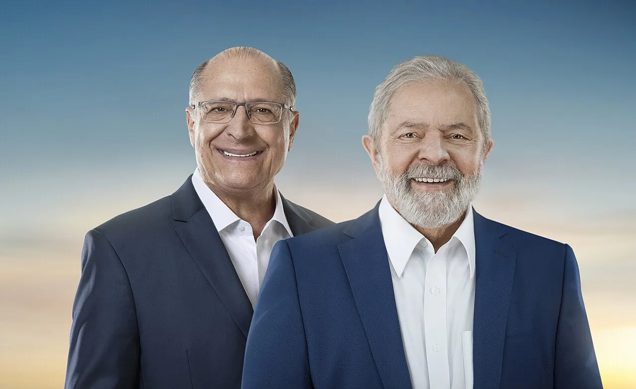 Lula, à droite, et Geraldo Alckmin lors de la campagne de 2022