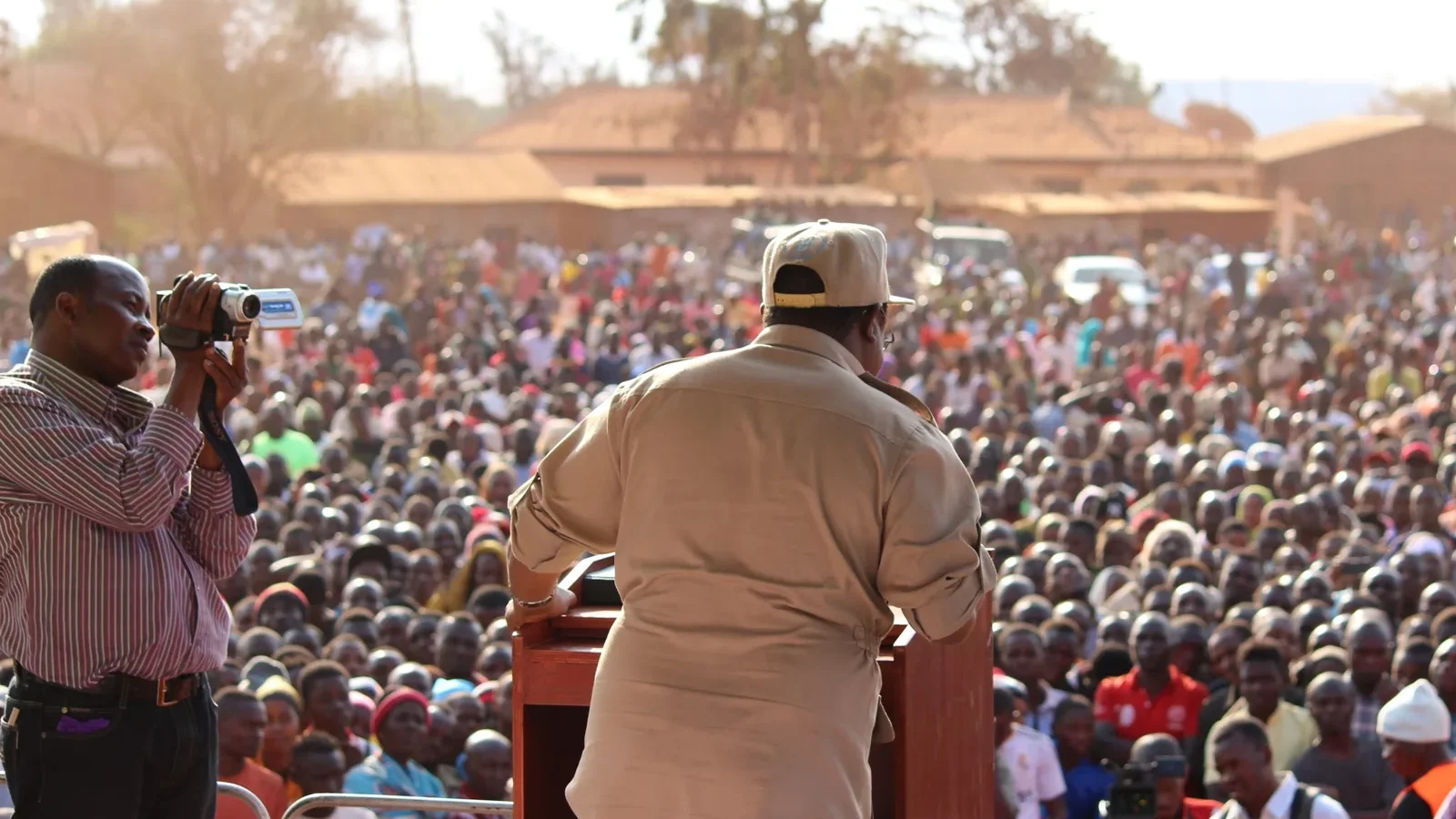 Tundu Lissu lors d’un rassemblement électoral en Tanzanie en 2015