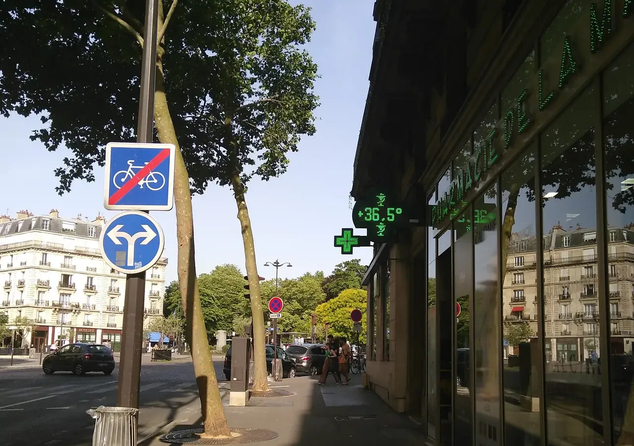 Chaleur à Paris en juin 2022