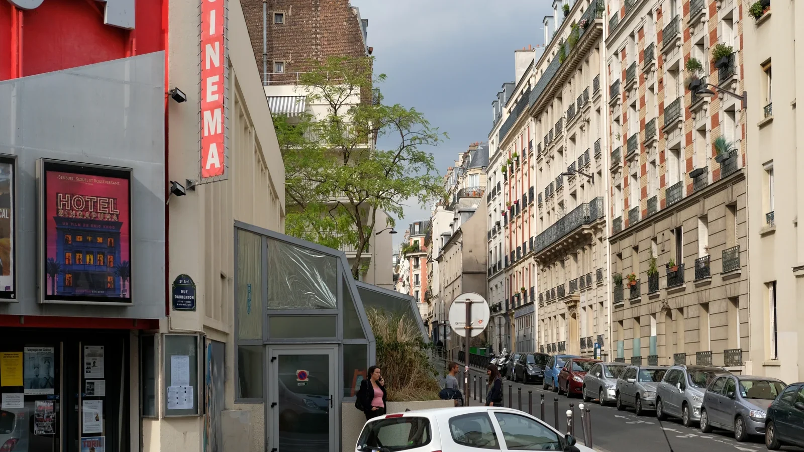 Façade du cinéma La Clef à Paris en septembre 2016