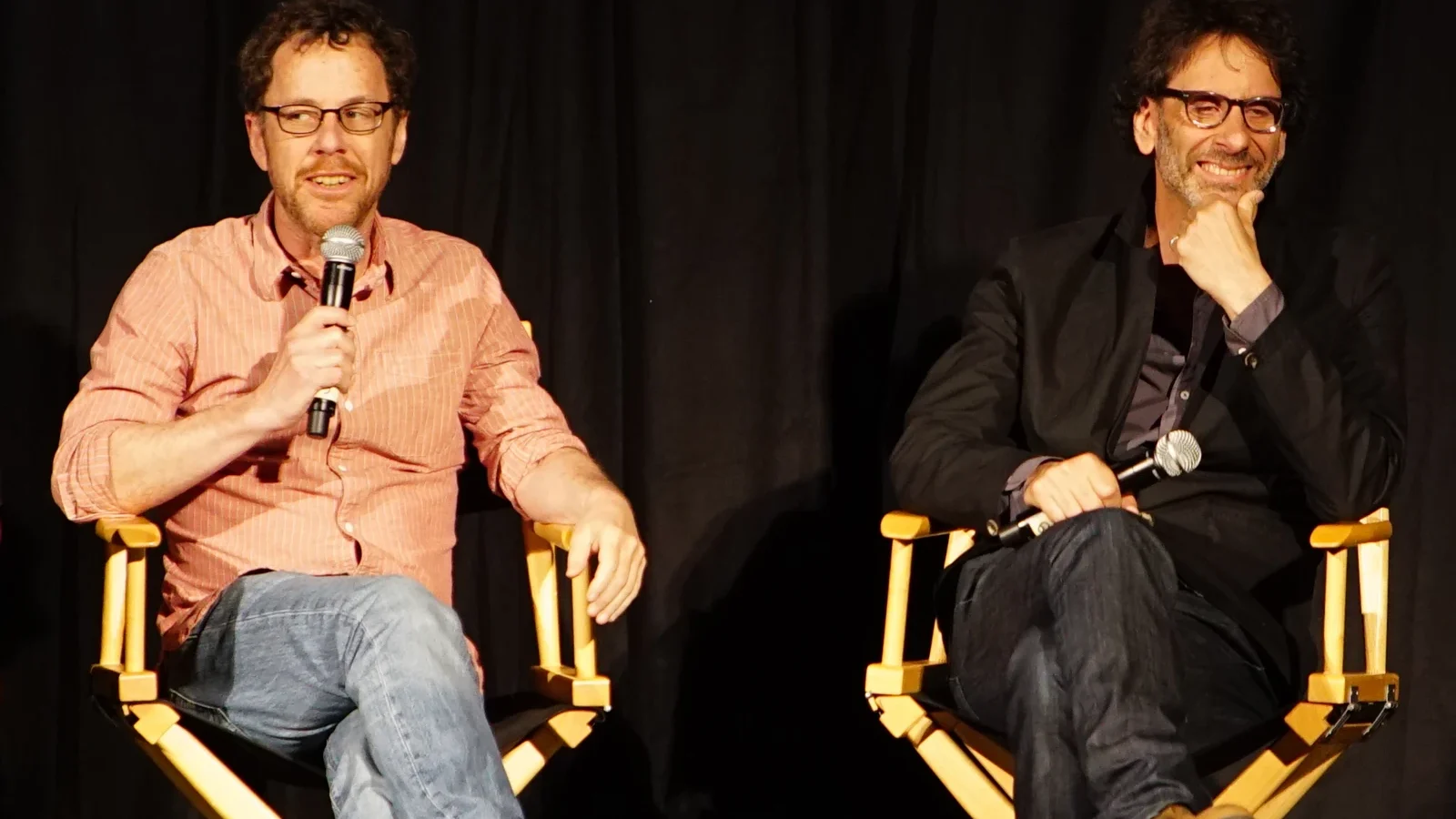Joel et Ethan Coen au Castro Theater de San Francisco, 30 avril 2016. Photo d’archive, pas la cérémonie de Lyon.