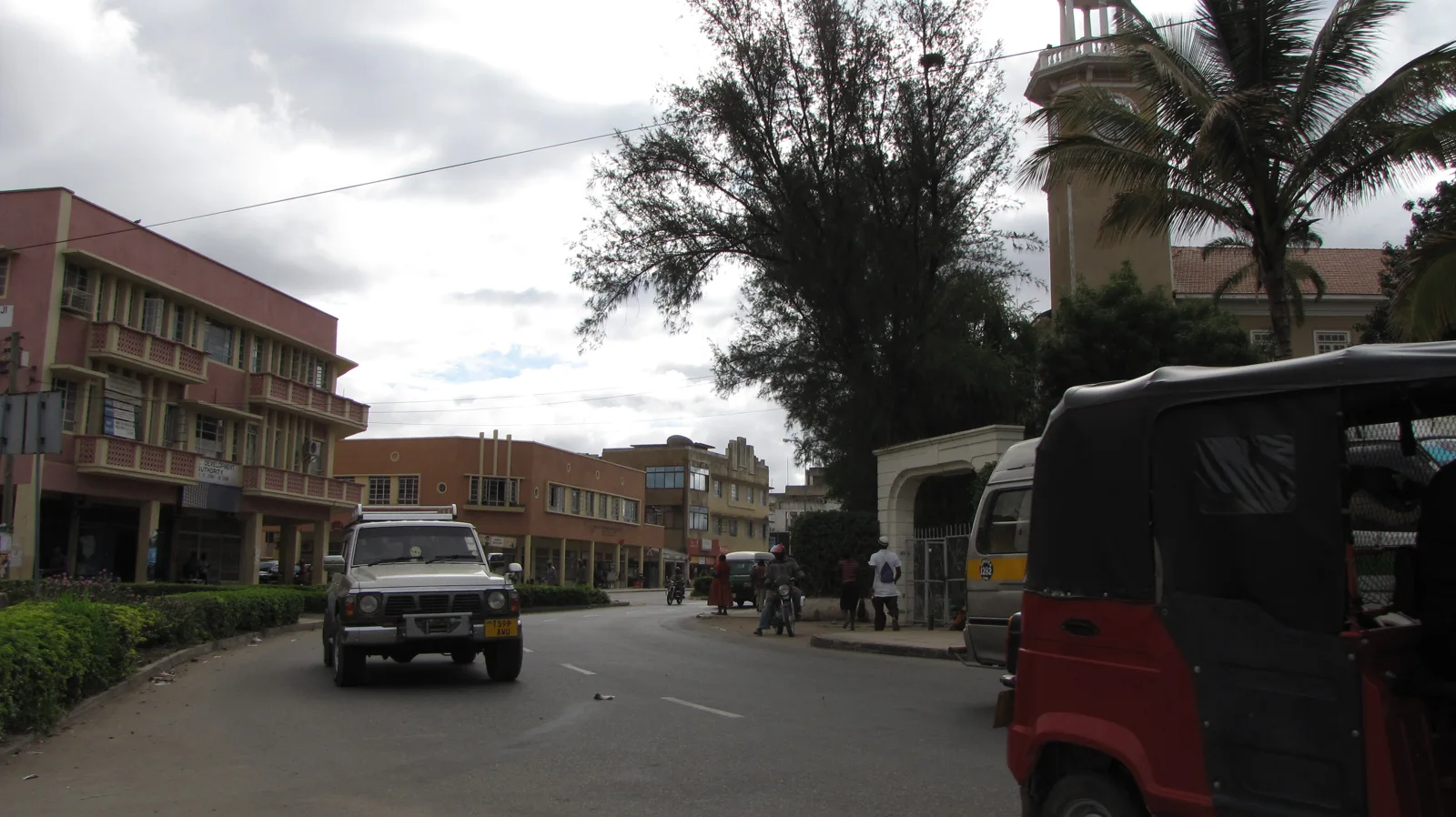Une rue du centre de Dodoma sur une photographie de mars 2015.