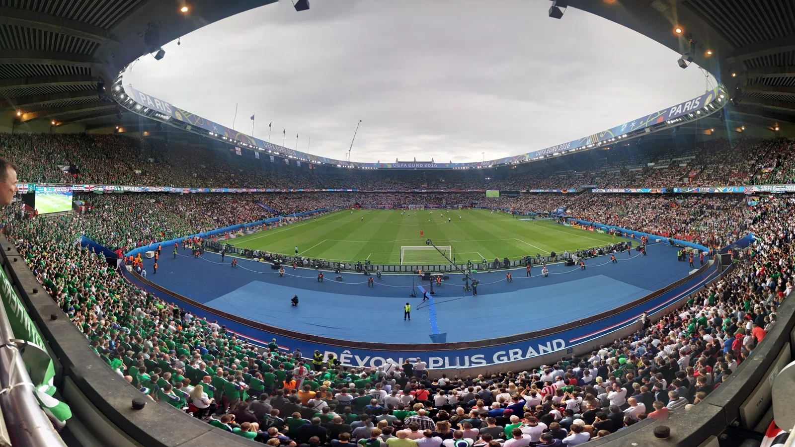 Le Parc des Princes pendant l’Euro 2016, photographie d’archive