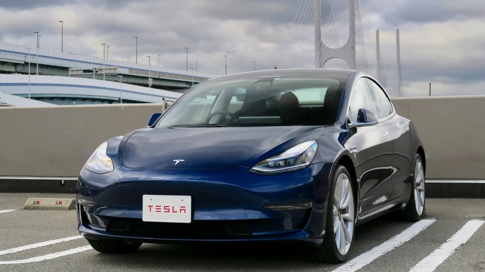 Une Tesla Model 3 au Japon en octobre 2019